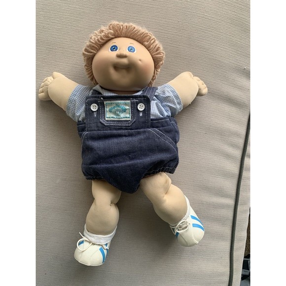 Xavier Roberts 1978 Signed Original Little People Blonde Wool "Cabbage Patch"